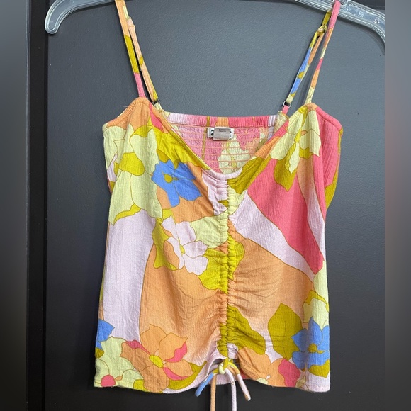 Billabong Floral Cinch Tie Tank Top - Picture 3 of 13